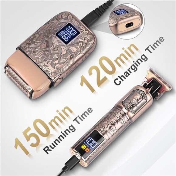 Foil Shavers Electric Razor for Men, Beard Trimmer Grooming Shaving Kit - Picture 6 of 7